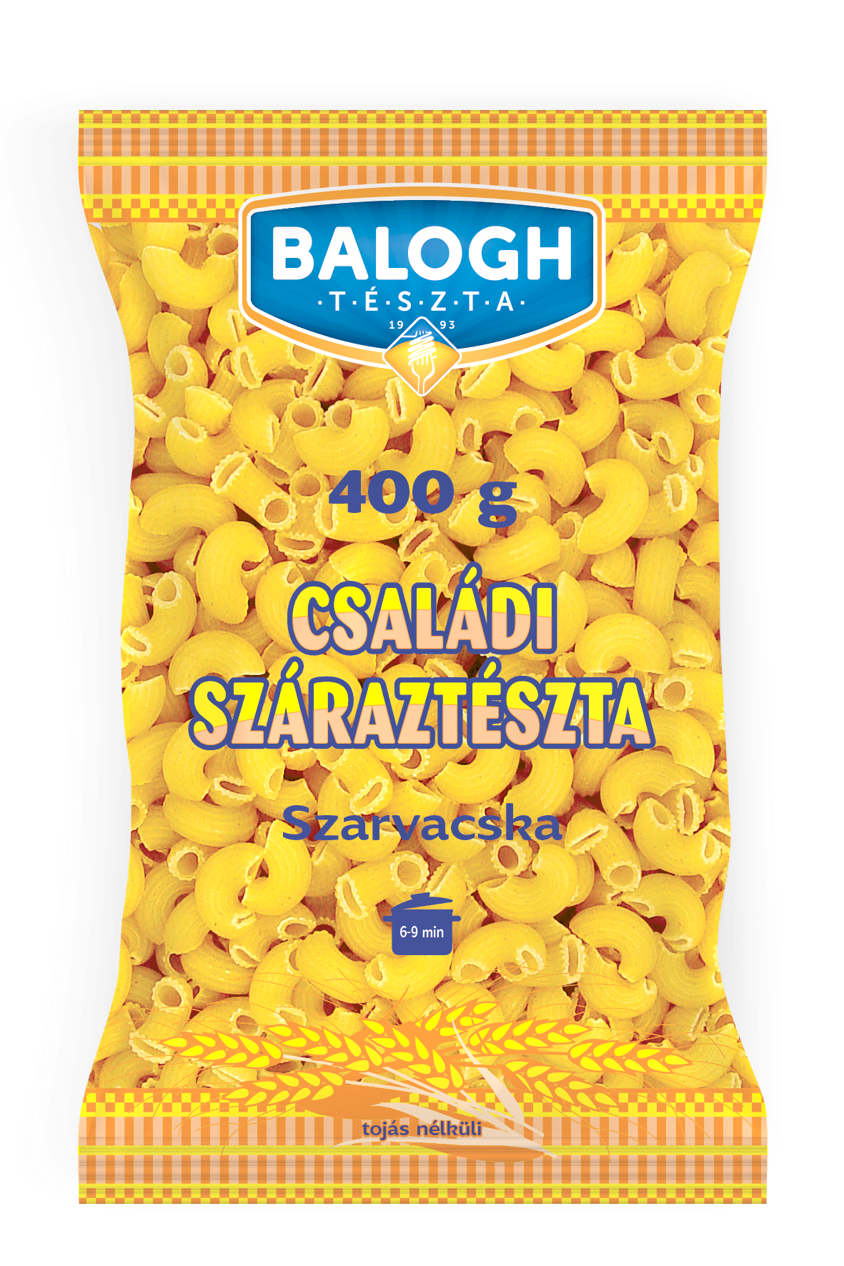 Balogh tojásnélküli száraz tészta "Szarvacska"