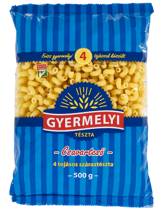 Gyermei csavart cső száraz tészta