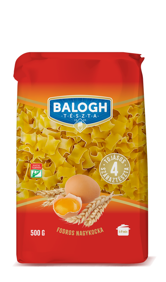 Balogh tészta Fodros nagykocka visszazárható zacskóban