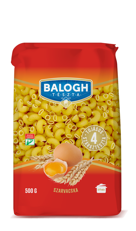Balogh tészta szarvacska visszazárható zacskóban